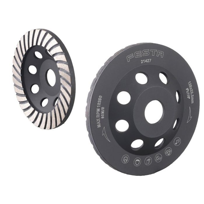 Disc diamantat pentru slefuit 125X22.2 mm 21427