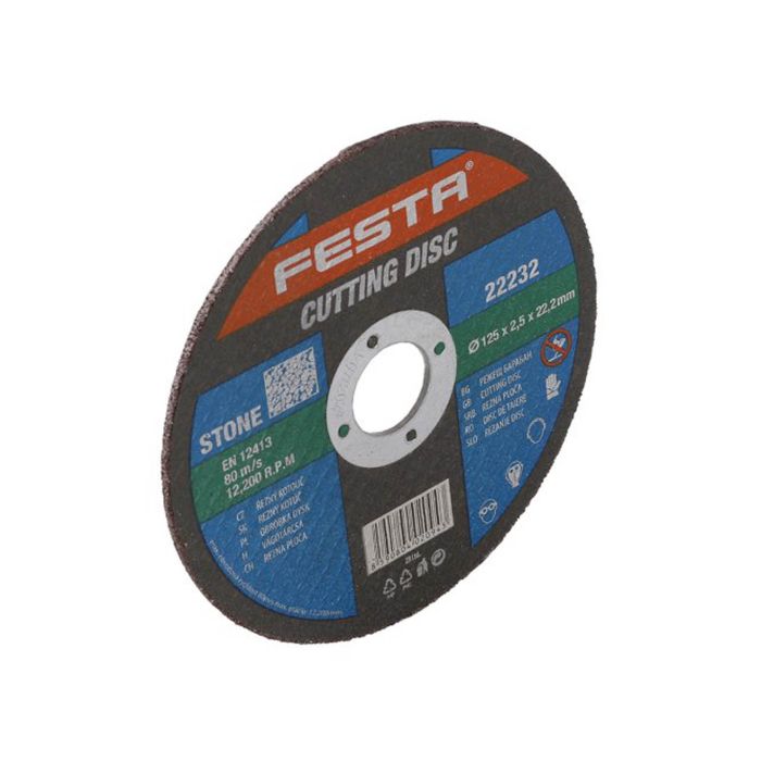 Disc abraziv pentru taierea betonului 125X2.5X22.2 mm FESTA cod 22232