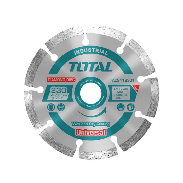 Disc diamantat segmentat 230X22.2 mm Universal TAC2112301 TOTAL
