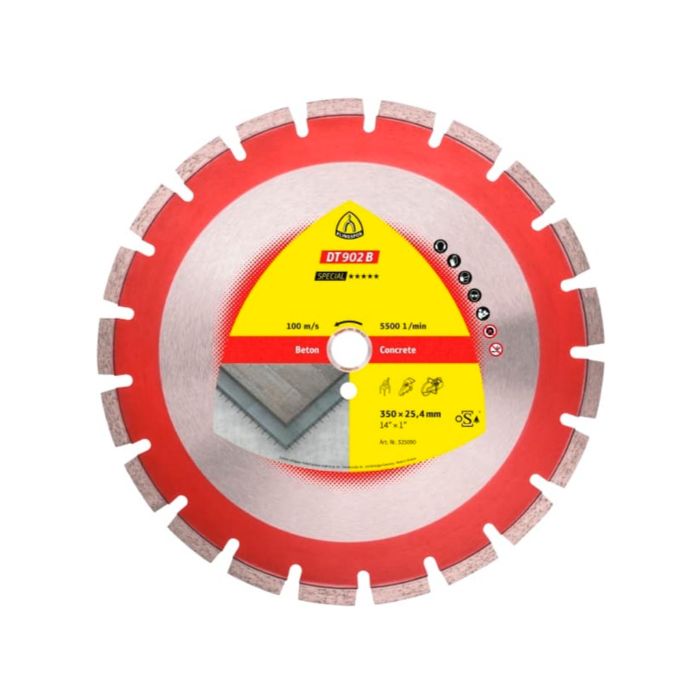 Disc diamantat segmentat 400X3.6X25.4 mm Beton DT 902 B Klingspor