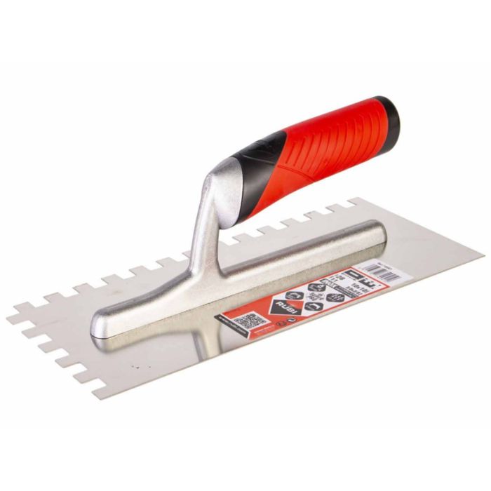 Gletiera dintata cu maner Rubiflex 28cm, 10mm 74941 Rubi