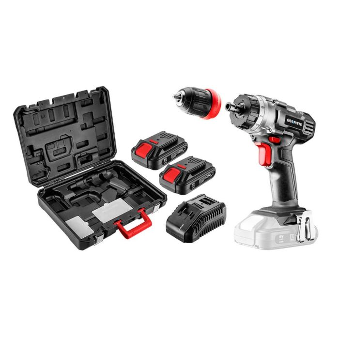 Masina gaurit si insurubat cu 2 acumulatori 18V 2Ah 58G022-SET2 Graphite