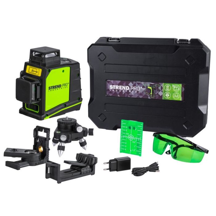 Nivela laser verde cu 3 planuri 213978 Strend Pro