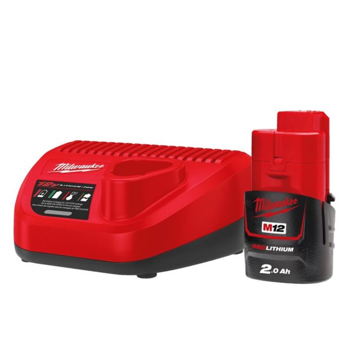Pachet incarcator + acumulator 12V 2.0Ah NRG M12™ Milwaukee