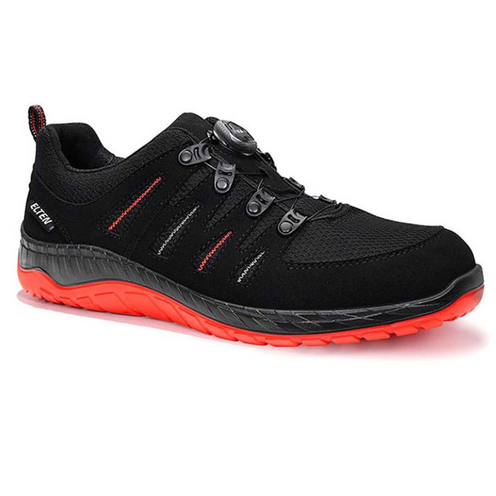 Pantofi protectie MADDOX BOA® BLACK-RED LOW ESD S3S Elten