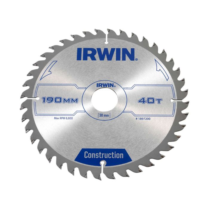 Panza circulara placata 190 x 2.5 x 30 mm 40Z 1897200 Irwin