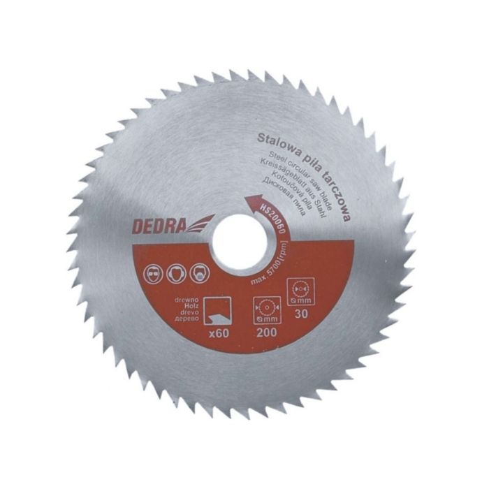 Panze circulare neplacate pentru retezat Dedra