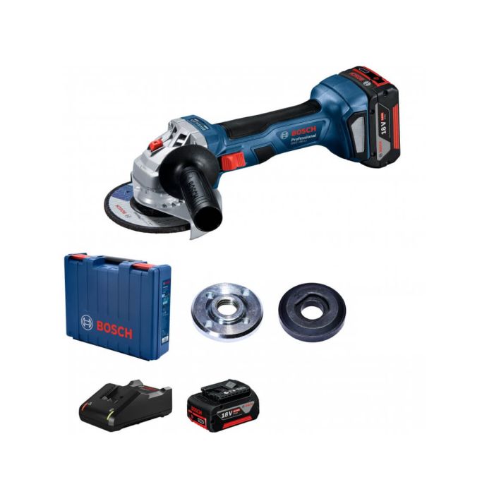 Polizor unghiular 125 mm cu 2 acumulatori Li-Ion 18V 5.0Ah GWS18-LI Bosch