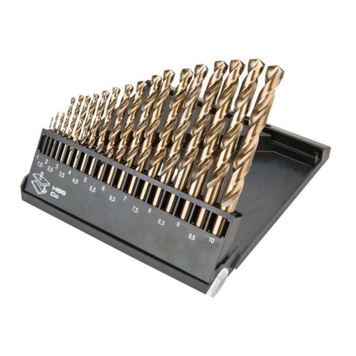 Set burghie metal 19 buc 1-10 mm Cobalt 57H089 Graphite