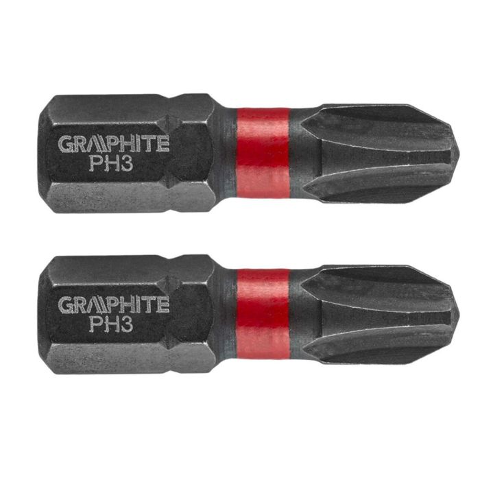 Set capete surubelnita impact 2buc PH3 mm 56H502 Graphite