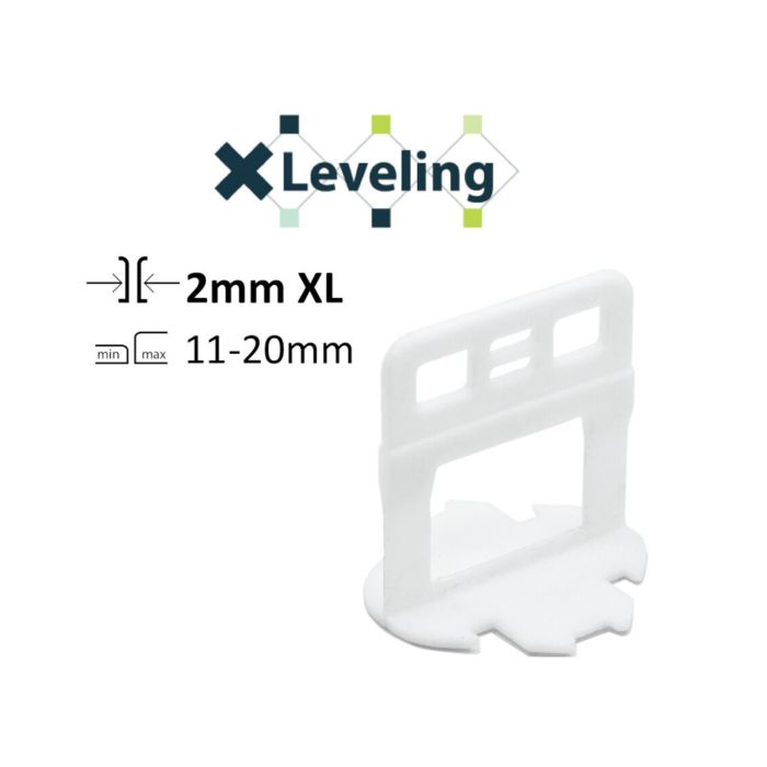 Set distantiere autonivelare placi ceramice 2 mm (11-20 mm) XLEV-PLC2XL100