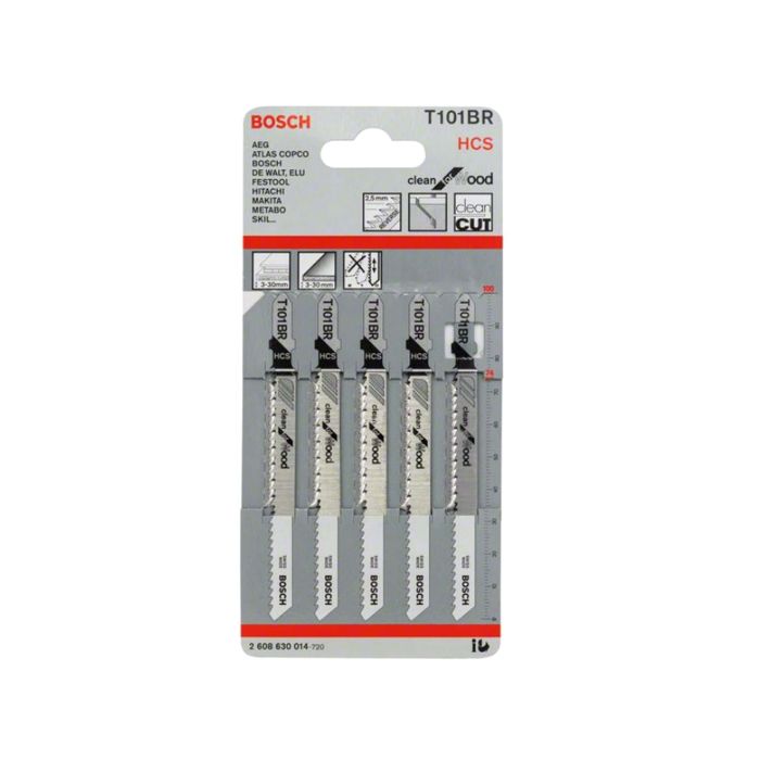 Set lame ferastrau pendular pentru lemn 100MM 5buc T101BR Bosch