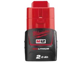 Acumulator 12V 2Ah M12B2 Milwaukee - vedere frontala