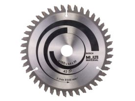 Panza circulara placata 160 x 2.4 x 20-16 mm 42Z Multi-materiale Bosch