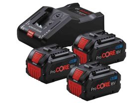 Set 3 acumulatori si incarcator 18V 8Ah Li-Ion 0615A5004Y Bosch